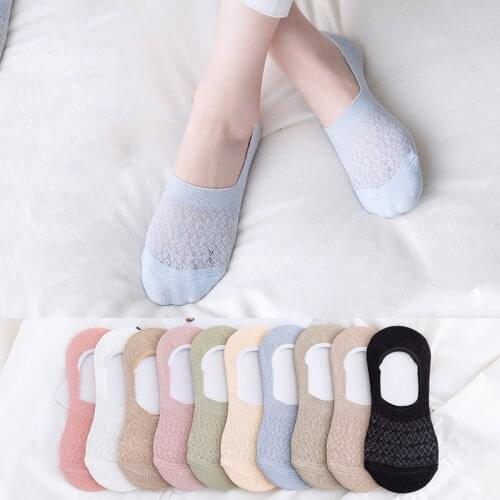 Invisible Socks For Women Ankle Short Mesh Socks Womens Thin Cotton Breathable Socks Boat Socks 2021 Summer Fashion Ankle Socks