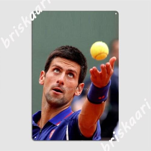 Novak Djokovic Metal Signs Classic Wall Decor pub Garage Wall pub Tin sign Posters