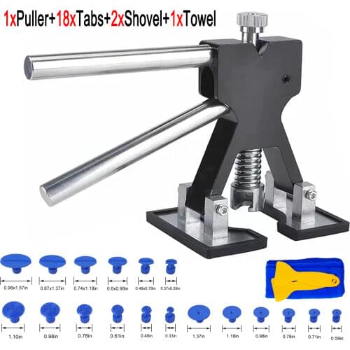 2021 New Car Paintless Dent Repair Puller Tools Repair Kit Puller With Glue Puller Tabs Removal Kits For Vehicle Car Auto