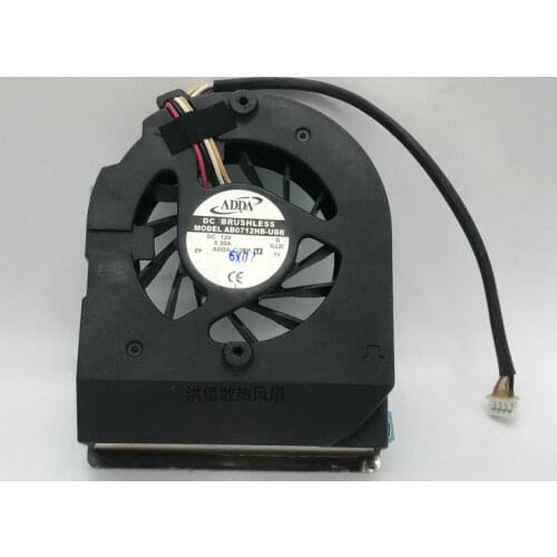 New ab0712hb-ubb DC12V 0.30a 4-wire dual ball notebook cooling fan