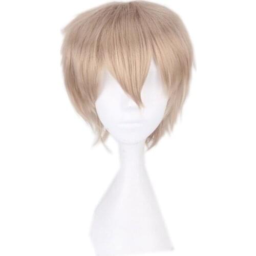 30CM 12'' short Wig men women Synthetic Hair Heat Resistant Fiber Halloween Costume Carnival party cosplay Wigs