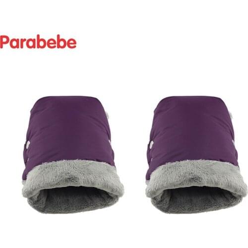 Mitten Baby Boy Girl Brown Kids Winter Thick Warm Children Stroller Gloves Pushchair Hand Muff Waterproof Stroller Accessory