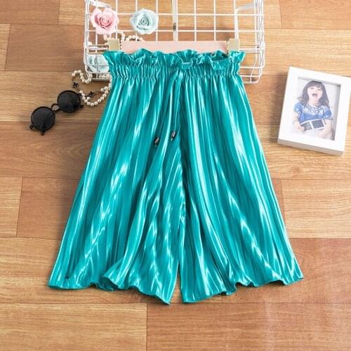 Kids clothes Summer Girls Pants Soft Elastic for Girls Kids Clothes Size 3-8 Years Comfortable Cool pants Casual Clothing 3-8Y