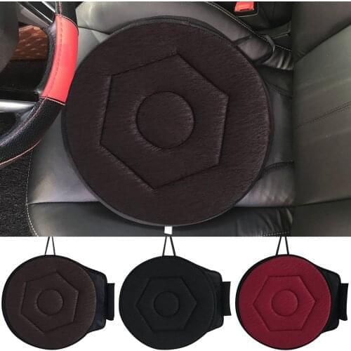 Car Seat Cushion 360 Degree Rotation Portable Car Seat Aid Chair Seat Mat For Old People Pregnant Turning Flexible Seat Cushion