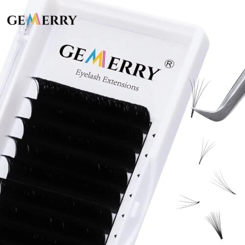 Eye Lashes Easy Fan Lashes Faux Mink Eyelash Extensions Automatic Flowering Lash Extension Supplies Russian Volume Makeup Tool