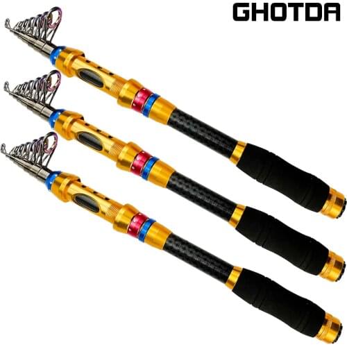 Fishing Rod and Reel Combos Carbon Fiber Telescopic Fishing Rod with Spinning Reel Combo Sea Saltwater Freshwater Fishing Kit