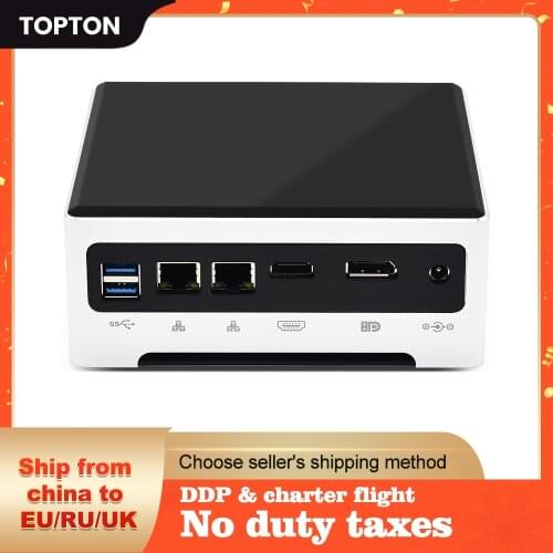 Topton Cheapest Mini PC Box Intel Core i7 1165G7 i9 10880H Windows 10 Barebone Desktop Computer 2*DDR4 4K HTPC