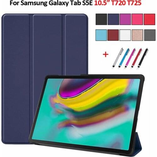 Smart PU Leather Case For Galaxy Tab S5e New Tablet Funda Capa Cover For Samsung Galaxy Tab S5e SM-T720 SM-T725 Case