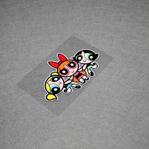 Powerpuff Girls Stickers Justice Hero Car Glass Waterproof Decals Racing Motorcycle Graphics