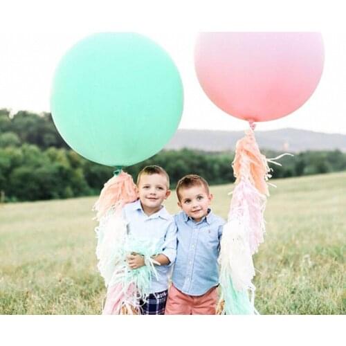 2/5pcs 18inch Big Macaron Helium Balloon Candy Color Pure Latex Balloons Wedding Birthday Party Decoration Kids toy large globos