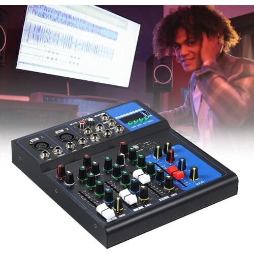 High Tone Quality Multi-Function Recording Mixing Console 4-Channel Meeting Hosting Singing Mixing Console