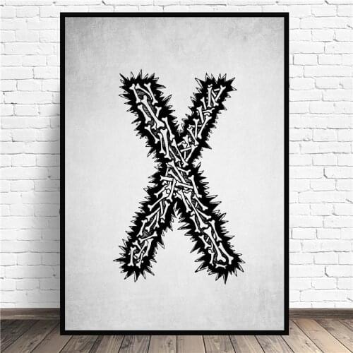 Xray Bones Abstract Canvas Painting Wall Art Pictures Prints Home Decor Wall Poster Decoration For Living Room