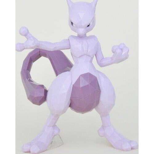 Japanese Anime Pokemon Action Figure Table Ornaments Mewtwo POLYGO Pocket Monsters Elf Model Toy Collection
