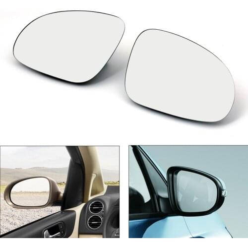 Artudatech Car Door Mirror Left and Right Glass Heated W/Holder Fit For Golf GTI Jetta MK5 Passat B6 Auto Parts