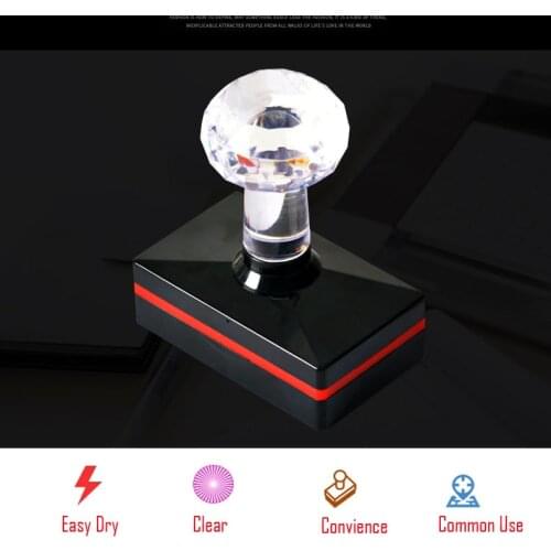 1pcs Professional Blanked Photosensitive Seal Square Stamp Scrapbooking Self inking Rubber Stamp Kids toy rectangle and square