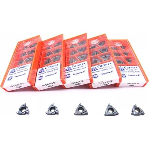 Insert 100% Original 16ER AG55 A55 G55 AG 60 BMA CNC external thread insert thread carbide insert lathe turning blade