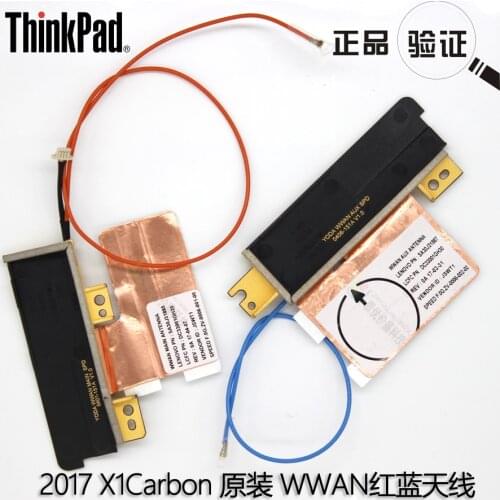 2pcs/lot JINYUSHI For New&Original ThinkPad 2017 X1 Carbon X1C 5TH WWAN EM7455 module Red&Blue LTE antenna