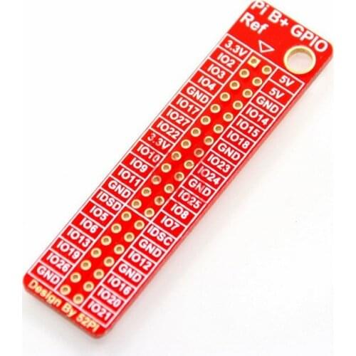 2pcs Raspberry Pi 3 2 B+ 40 Pin GPIO Reference Board Keyring