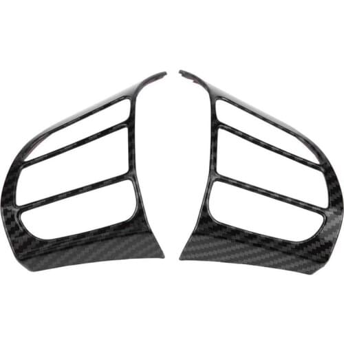 2Pcs Steering Wheel Cover Frame Trim Insert Sticker for Hyundai Encino Kauai Kona 2017 2018 2019 2020 SUV