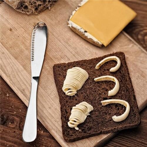 3 In 1 Stainless Steel Cheese Grater Butter Knife Shredder Dessert Jam Spreaders Cream Scraper Bread Splitter Kitchen Gadgets
