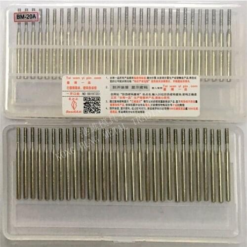 30pcs/set Diamond Grinding Burrs BM-20A mounted points Rotary Tool Engraving Etching Abrasive tool Dremel Accessories