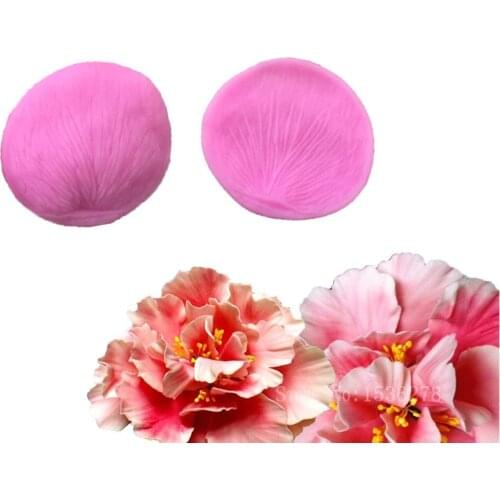 Free Shipping 3D Printing Mode Circular Leaf Petals Die Clamping Piece Silicone Mold Fondant Sided Printing A430