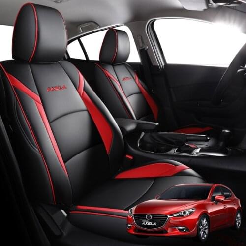 Custom Fit Car Seat Cover for Mazda Select 3 Axela 2014 2015 2016 2017 2018 2019 leather auto seat cushion protect accessories
