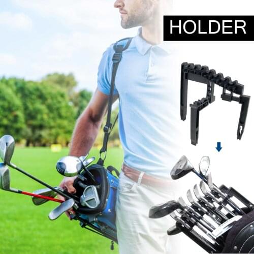Golf Rod Holder PP Golf Club Storage Holder For 9 Rods Iron Club Holder Durable Useful Golf Stick Bracket For Golf Accessories