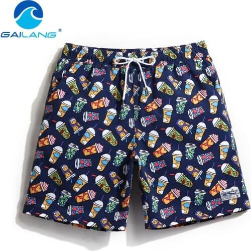 Gailang Brand Sexy Mens Board Shorts Beach Boxer Trunks Men Plus Size Quick Drying Shorts Gay Man Swimwear Swimsuits
