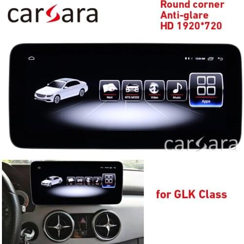 GPS display GLK class X204 round corner screen GLK 200 NTG radio upgrade android head unit display GLK250 4G ram anti-glare navi