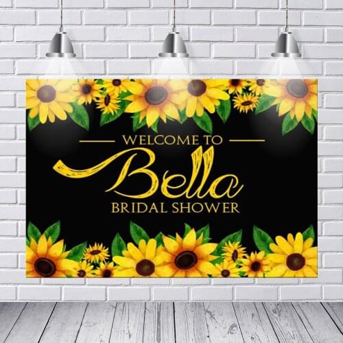 Customized Thin Vinyl Photography Backdrops Digital Printing Newborn Background Sunflower Floral Photo Backdrop