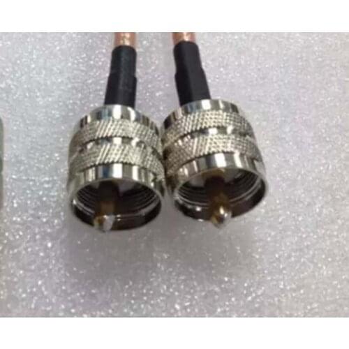 UHF male to UHF SO239 male pigtail cable RG142 10M