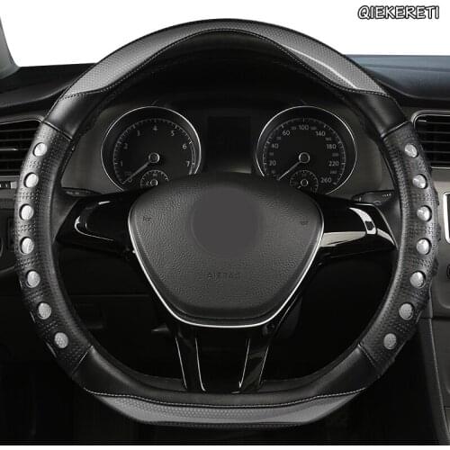 QIEKERETI Microfiber Leather Car Steering Wheel Cover For Infinitis Q30 Q50 FX35 QX50 QX56 QX60 QX70 FX G25 G37
