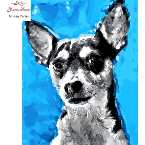 Golden Panno,Needlework,DIY DMC Cross stitch,Sets For Embroidery kit 14ct unprinted small dog cross-Stitching,christmas 930