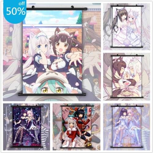 Nekopara Chocola Vanilla Anime Posters Canvas Painting Retro Poster Wall Decor Poster Wall Art Picture Room Decor Home Decor
