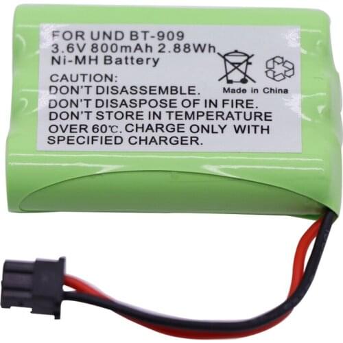 3.6V 800mAh Ni-MH Battery for uniden BT-909 BT909 3*AAA 3.6V NI-MH Battery for RC Toy Electric toy security facilities parts
