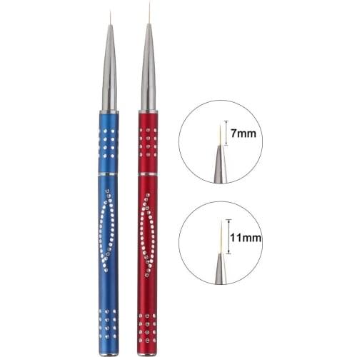 NOQ Nail Brush Drawing Painting Design Flower Pen Manicure Brushes Detachable Pull Pen UV Gel Brush Salon Beauty Tools