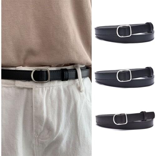 New 2020 1PCS Fashion Womens Casual Leather Slim Waist Belt Leather Waistband