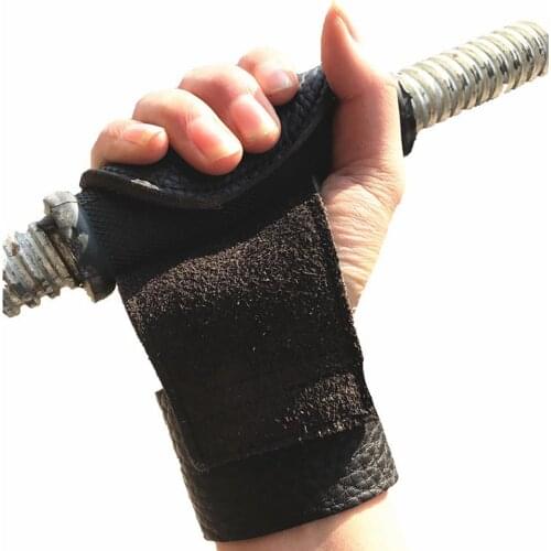 Anti-Slip Cowhide Weight Lifting Fitness Gym Wrist Wraps Palm Protector Cover New