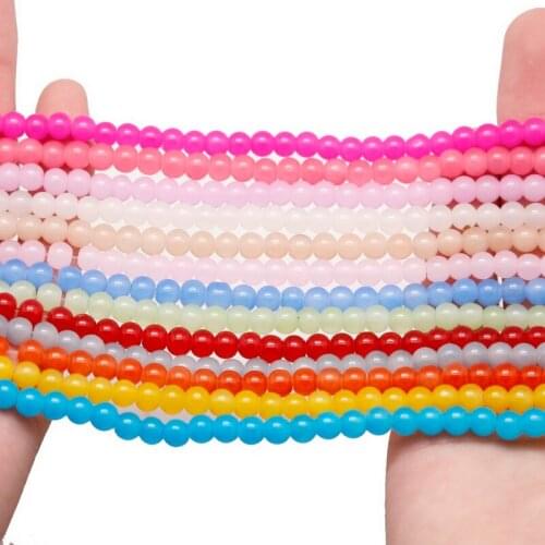 Multicolor 4MM 100 piece/lot DIY/Handmade Faceted Beads Fancy Glass Loose Beads strings for DIY Jewelry Making