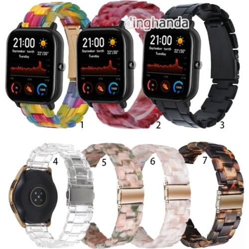 20mm 22mm Transparent Resin Strap Band for Huami Amazfit GTS 2 GTS2 mini band strap