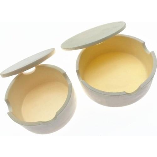 Dental Lab CAD crucible for zirconia crowns sintered crucible with cover round holding beads in oven