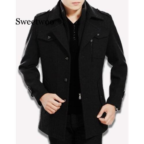 Мужские шерстяные пальто SWEETWOO China At AliExpress