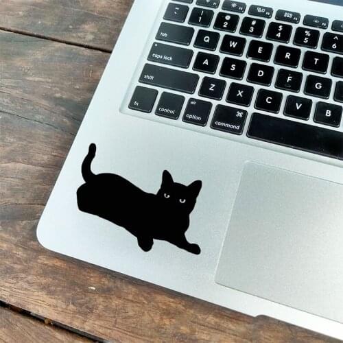 Black Cat Vinyl Laptop Sticker for Macbook Air Pro 16" Retina 11 12 13 15 inch Mac Book Skin HP 14" MSI Notebook Trackpad Decal