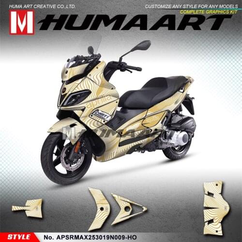 HUMAART Motorbike Vinyl Decal Kit for Aprilia SR MAX 250 300 2019 2020 (Style No.APSRMAX253019N009-HO)
