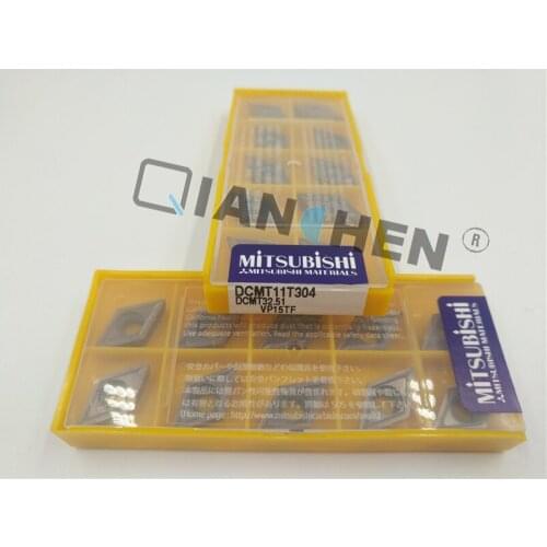 Mitsubishi 10pcs/lot DCMT11T304 08 VP15TF Internal Turning Tool Hard Alloy