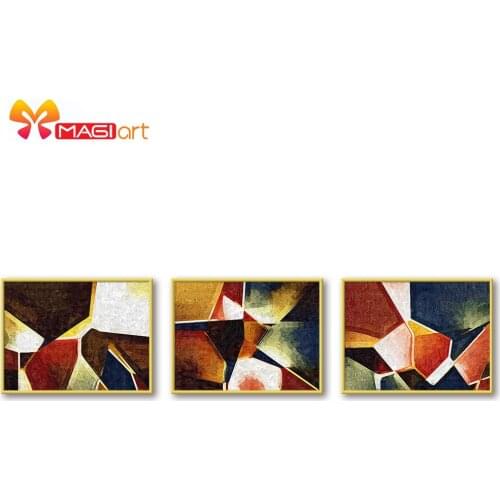 Cross stitch kits Embroidery needlework sets 11CT water soluble canvas patterns 14CT Multicolored Glass -NCMC059