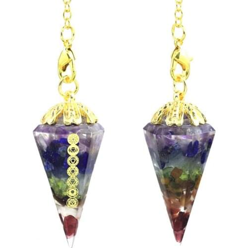 Sri Yantra Energy Necklace Geometry Orgone Pendant Necklace for Women Men