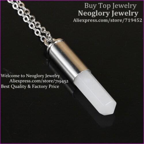 10pcs Nature White Top Gems Point Bullet Necklace Real Silver Plated Casing Pendant Drusy Quartz Druzy Stone Pendant Necklace