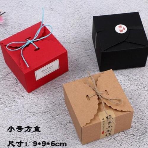 20Pcs Blank red/white/black gift box baby shower birthday party decorations kids party supplies dessert candy box